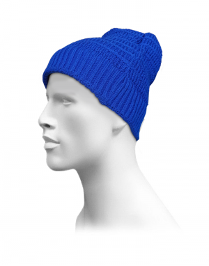 Unisex acrylic  self Designer Cap blue